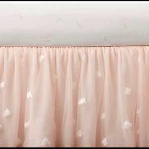Pottery barn kids Monique Lhuillier crib skirt